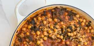 Ρεβιθόριζο με σπανάκι