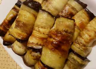 Ρολάκια Μελιτζάνας με τυρι