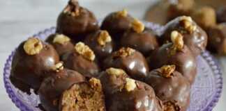 Μπαλάκια μπισκότου-μαρμελάδας-σοκολάτας