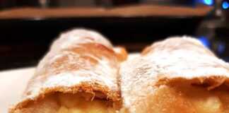 Στρουντελ με γλυκιά μυζήθρα