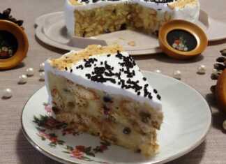 Μπισκοτογλυκό με κρέμα και σαντιγί