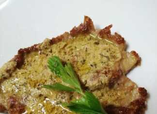 Μοσχαρίσιο εσκαλοπ με σάλτσα μουστάρδας