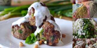 Κεφτεδάκια αναμεικτα με σάλτσα γιαουρτιού