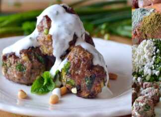 Κεφτεδάκια αναμεικτα με σάλτσα γιαουρτιού