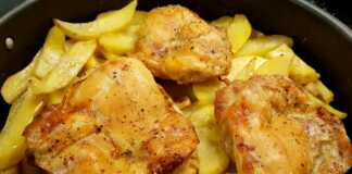 Κοτόπουλο με μπύρα και πατάτες