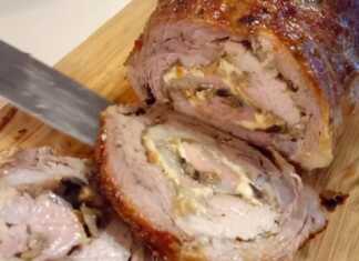 Ρολό Χοιρινό με μανιτάρια