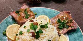 Πιλάφι ανατολίτικο με βραστή γλώσσα μοσχαρίσια.