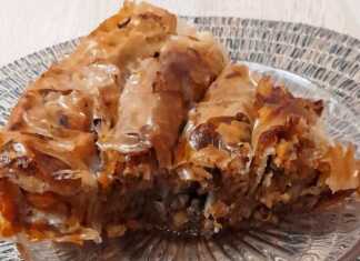 Κολοκυθόπιτα ρολό σιροπιαστή