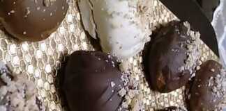 μελομακάρονα με σοκολάτα