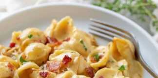 Ζυμαρικά με τυρί και μπέικον
