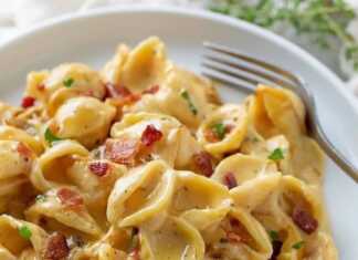 Ζυμαρικά με τυρί και μπέικον