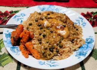 Κοτόπουλο με λεμονάτη σάλτσα και κάπαρη