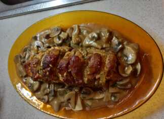 Χοιρινός λαιμός με μανιτάρια