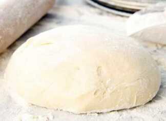 Μια μεγάλη λεία και ελαστική ζύμη που έχει διπλασιαστεί σε όγκο μέσα σε λαδωμένο μπολ έτοιμη για πλάσιμο