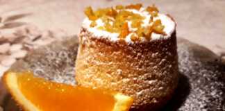 Cupcake με τρίμματα πορτοκαλιού