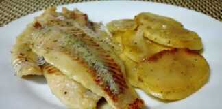 Φιλέτο Ψαριού με πατάτες στο φούρνο