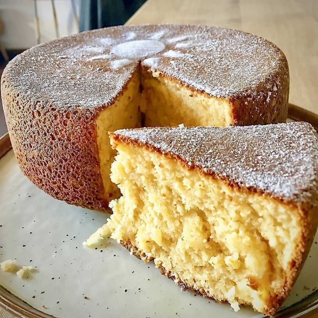 keikPantespani Κέικ Παντεσπάνι με γιαούρτι & λεμόνι