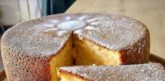 Κέικ Παντεσπάνι με γιαούρτι & λεμόνι