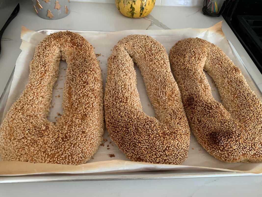 kouloures Μαλακές κουλούρες με σουσάμι