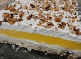 Δροσερό και λαχταριστό γλυκό με λεμόνι (lemon lush) με τέσσερις απολαυστικές στρώσεις: τραγανή βάση, κρεμώδες τυρί, δροσερή κρέμα λεμονιού και αφράτη σαντιγί. Ιδανικό για το καλοκαίρι!