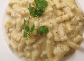 Μακαρόνια με Κρεμώδες σάλτσα τυριού