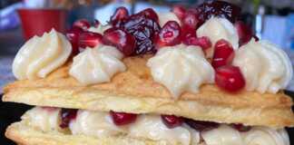 Μιλφειγ με κρέμα πατισιερι