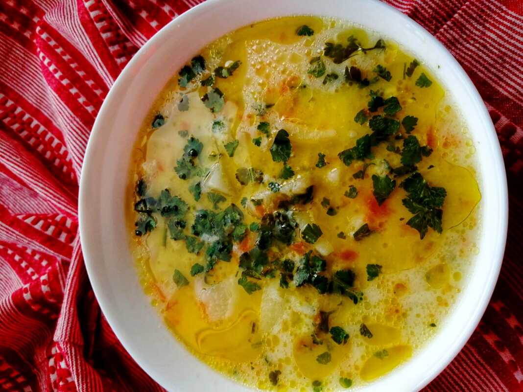 Πατατόσουπα αυγοκομένη