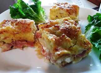 Πίτα με ψημμένα φύλλα σε μικρή φόρμα