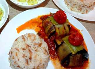 Ρολάκια Μελιτζάνας με κεφτέδες