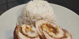 Ρολό Κοτόπουλο με τυρί και ζαμπόν