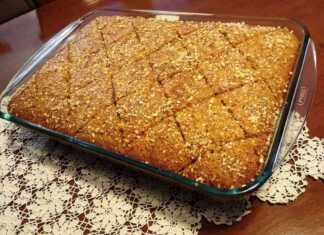 Χαλβάς Φούρνου με σιρόπι