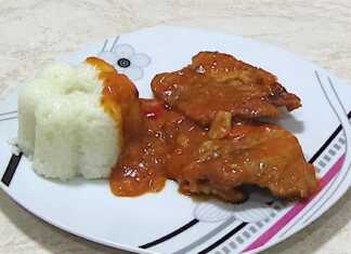 Χοιρινή μπριζόλα με λαχανικά