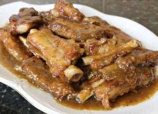 Χοιρινά παϊδάκια σε σάλτσα