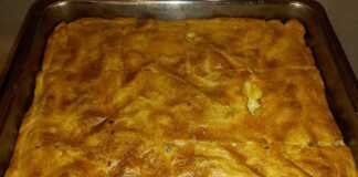 μακαρονόπιτα με γιαούρτι