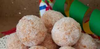 Γλυκές κροκέτες ρυζιού με σοκολάτα