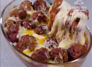 Κεφτεδάκια με πουρέ πατάτας και τυρί