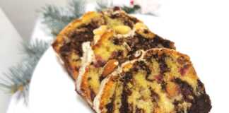 Κέικ με αποξηραμένα φρούτα και αμύγδαλα