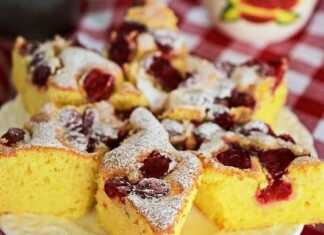 Κέικ με γιαούρτι και κεράσια