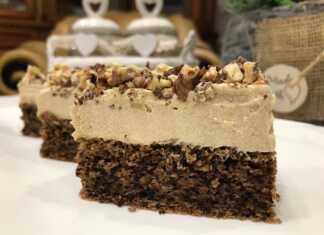 Κέικ με βάση τον καφέ και τα καβουρδισμένα καρύδια