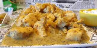 Τηγανιά λεμονομουσταρδάτου Κοτόπουλου