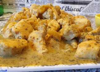 Τηγανιά λεμονομουσταρδάτου Κοτόπουλου