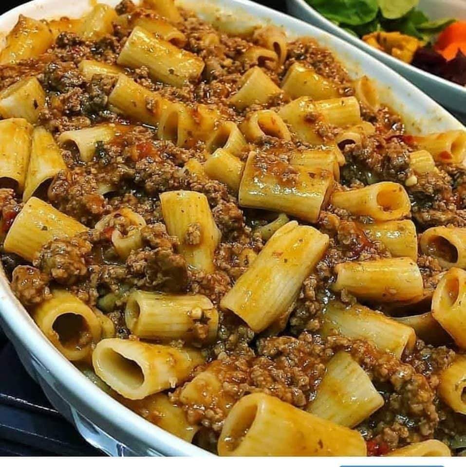 makaroniaOgkratenKima Πένες γκρατεν με κιμά