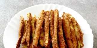 Παναρισμένα μπαστούνια κολοκυθιού