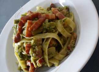 Παπαρδελες με Μπρόκολο και Μπεικον