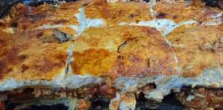 Μουσακάς με κιμά σόγιας