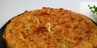 Πίτα λαχανικών με τυρί