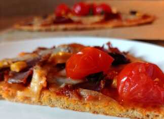 Πίτσα με κόκκινες φακές