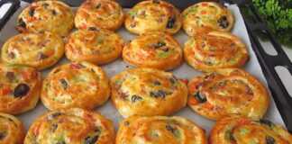 Ρολάκια στο φούρνο με λαχανικά και λουκάνικο