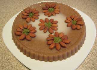 Σιμιγδαλένιος Χαλβάς με γλασο ζάχαρης