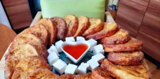 Τηγανητές φέτες με γιαούρτι